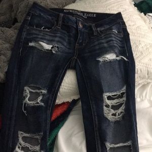 American Eagle ripped jeans dark washed